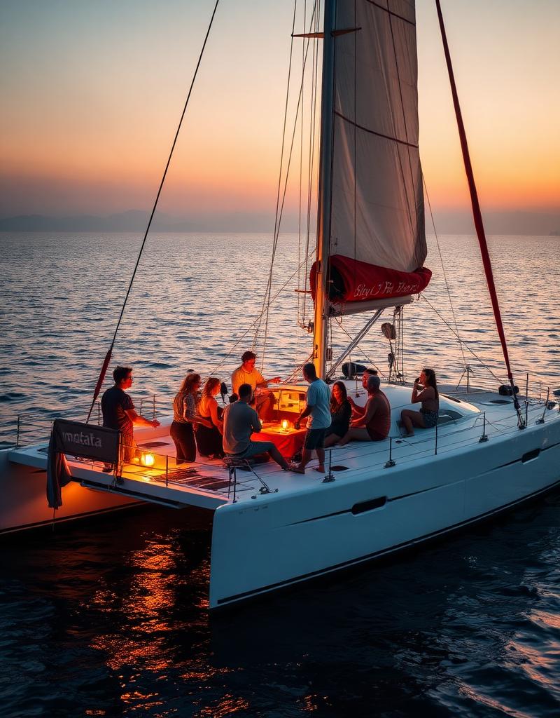 Catamaran Matata — Catamaran convivial · jusqu'à 20 personnes